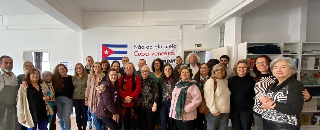 MDM e Federação das Mulheres Cubanas apelam ao fim do bloqueio a Cuba e ao Cessar-fogo imediato na Faixa de Gaza